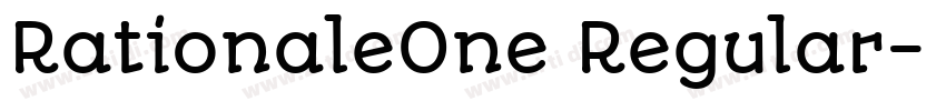 RationaleOne Regular字体转换
